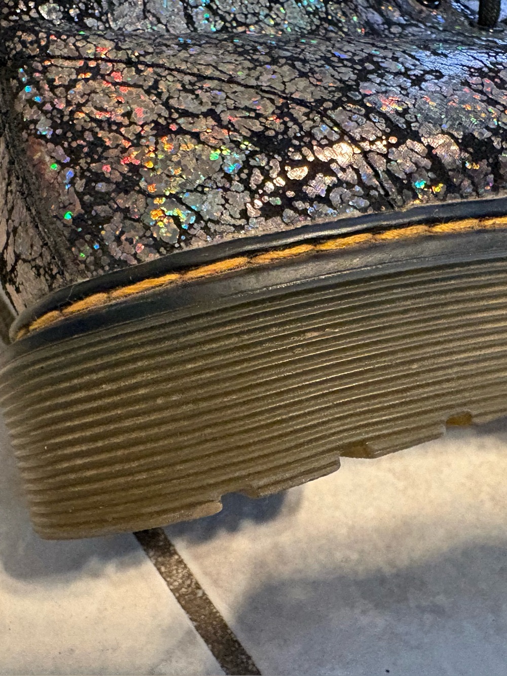 Doc Marten Silver
CRINKLE METALLIC LACE UP BOOTS - Picture 7 of 11